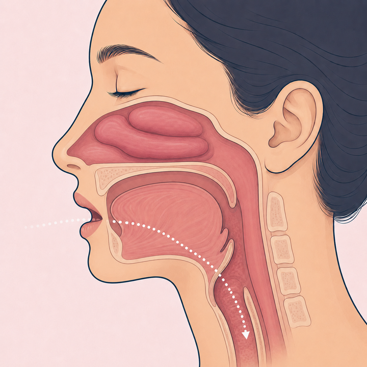 Your throat goes raw