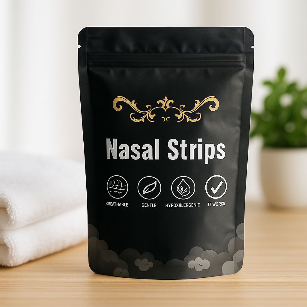 Radiely nasal strips on a shelf
